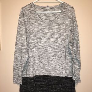 Balance & Harmony 2 Tone Long Sleeve Tunic